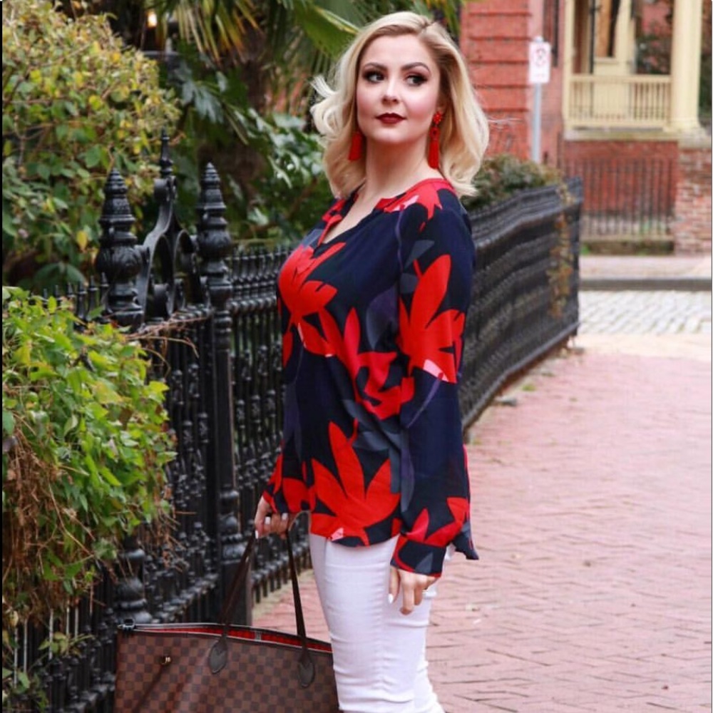 LOFT Multi-Color Blouse